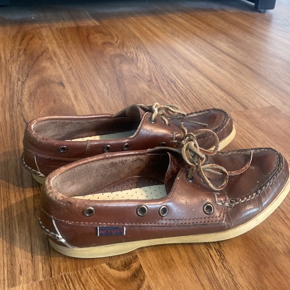 Vintage Sebago dockside’s boat shoes tie up retro sperrys womens dockside sebago - Picture 2 of 12